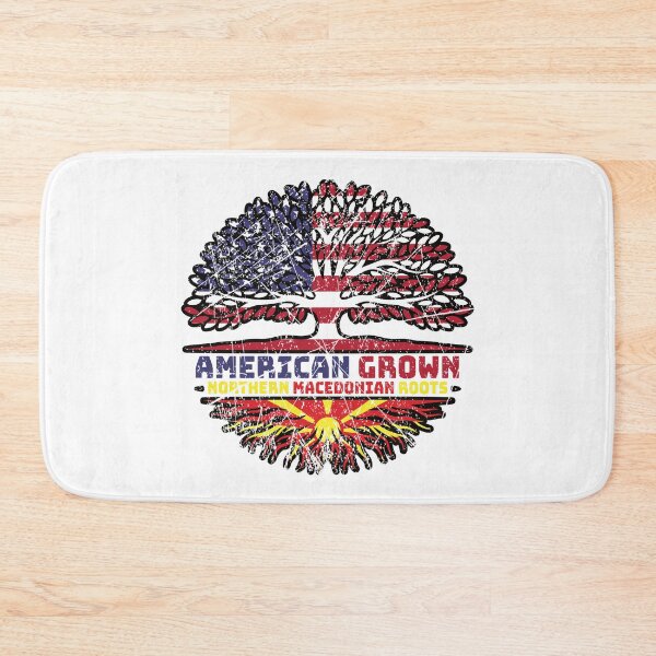 Item preview, North Macedonia Macedonian US American USA United States Tree Roots Flag designed and sold by FlagX.