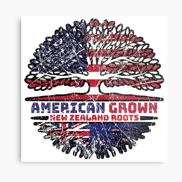 Item preview, New Zealand US American USA United States Tree Roots Flag designed and sold by FlagX.