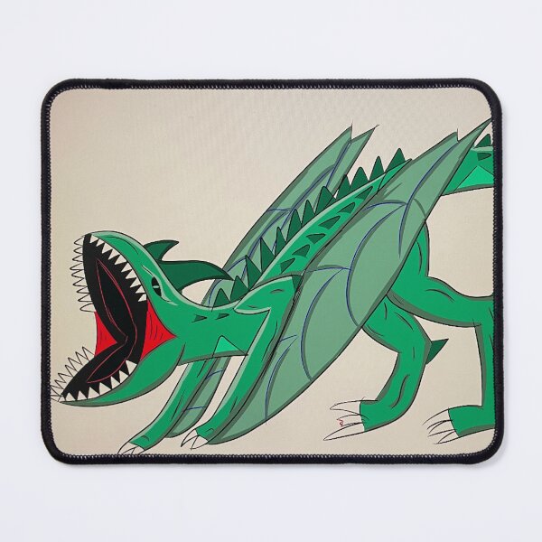 Item preview, Emerald dragon designed and sold by CreepyDrawing.