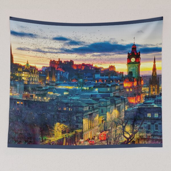 Item preview, Edinburgh Sunset Starlings designed and sold by Alisonchambers2.