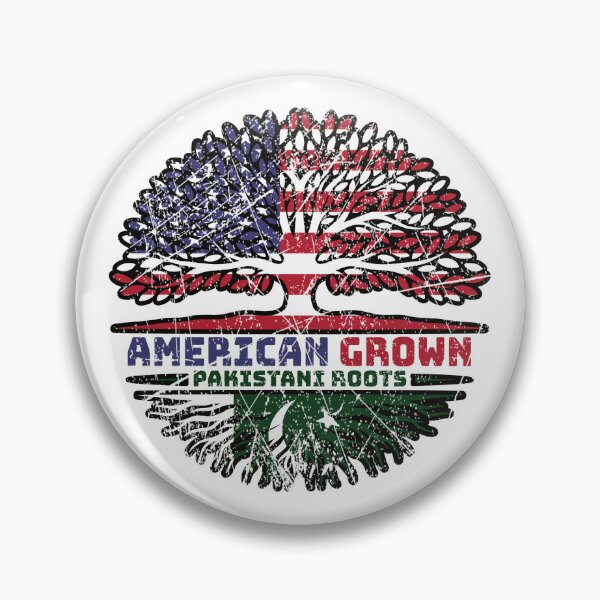 Item preview, Pakistan Pakistani US American USA United States Tree Roots Flag designed and sold by FlagX.
