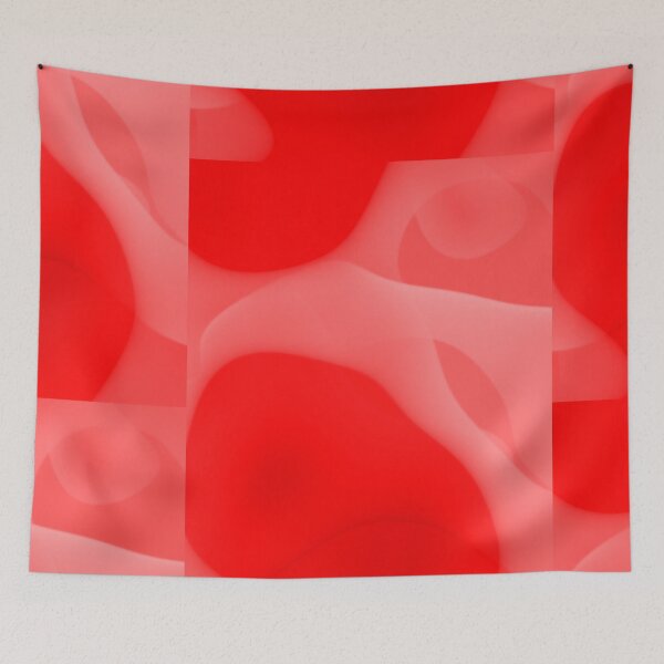Item preview, Abstraction "red wave" designed and sold by Gluecknika.