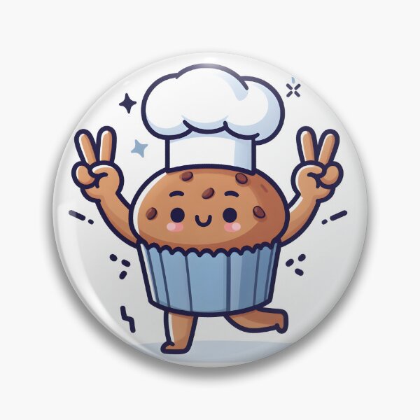Item preview, Kawaii Baker With Muffin-Shaped Earrings designed and sold by CanvasCutie.
