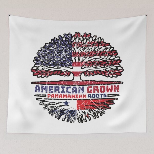 Item preview, Panamanian Panama US American USA United States Tree Roots Flag designed and sold by FlagX.