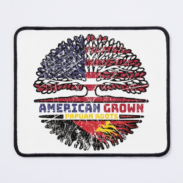 Item preview, Papua New Guinea Papuan American USA Tree Roots Flag designed and sold by FlagX.