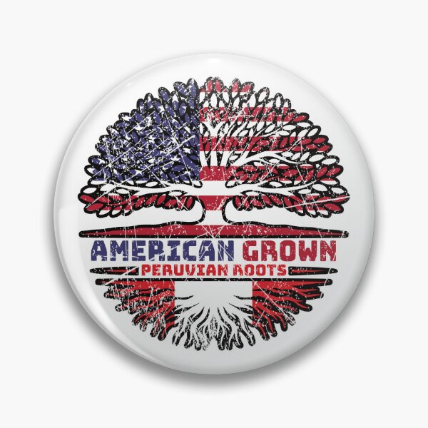 Item preview, Peru Peruvian US American USA United States Tree Roots Flag designed and sold by FlagX.