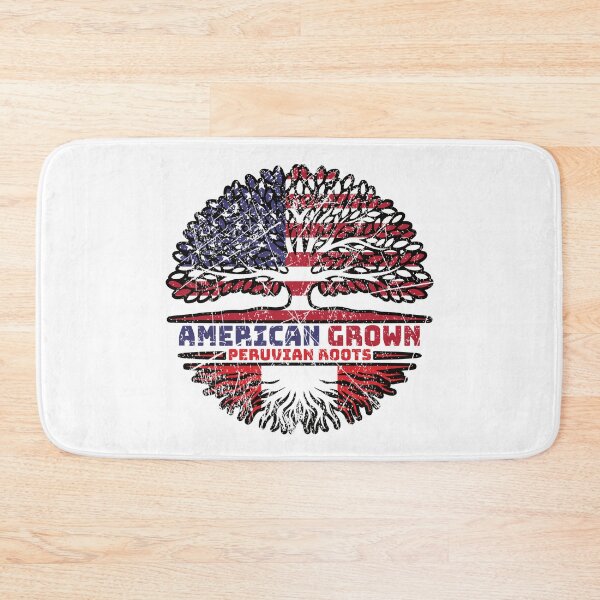 Item preview, Peru Peruvian US American USA United States Tree Roots Flag designed and sold by FlagX.