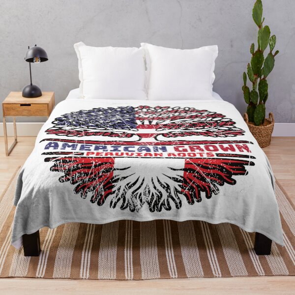 Item preview, Peru Peruvian US American USA United States Tree Roots Flag designed and sold by FlagX.
