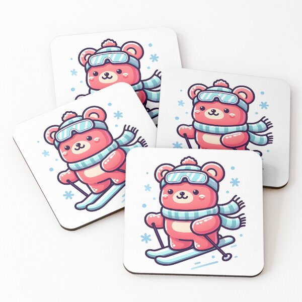 Item preview, Kawaii Gummy Bear With Winter Scarf designed and sold by CanvasCutie.
