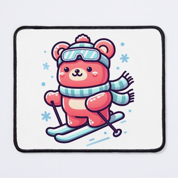 Item preview, Kawaii Gummy Bear With Winter Scarf designed and sold by CanvasCutie.