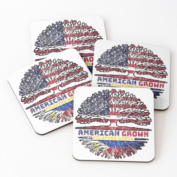 Item preview, Filipino Philippines US American USA United States Tree Roots Flag designed and sold by FlagX.