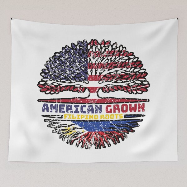 Item preview, Filipino Philippines US American USA United States Tree Roots Flag designed and sold by FlagX.