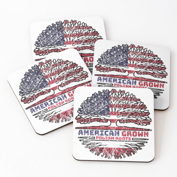 Item preview, Poland Polish US American USA United States Tree Roots Flag designed and sold by FlagX.