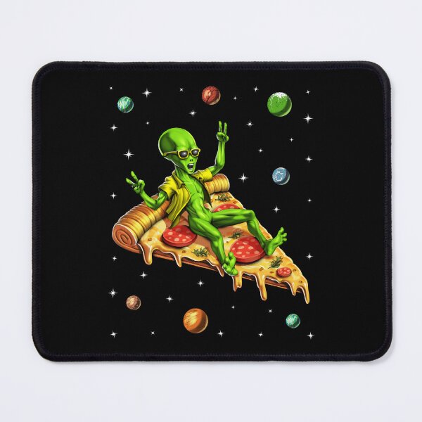 Item preview, Alien Riding Pizza designed and sold by underheaven.