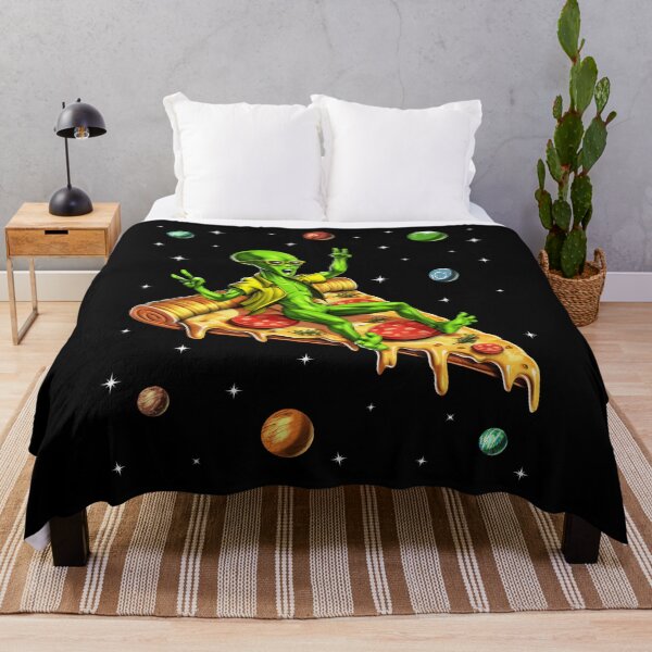 Item preview, Alien Riding Pizza designed and sold by underheaven.