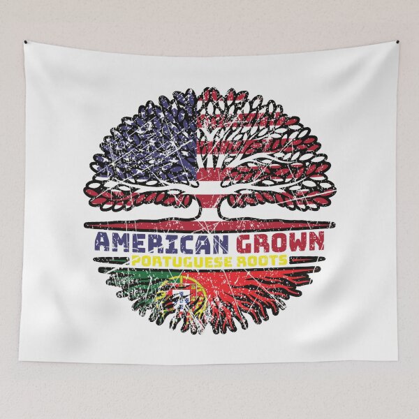 Item preview, Portuguese Portugal US American USA United States Tree Roots Flag designed and sold by FlagX.