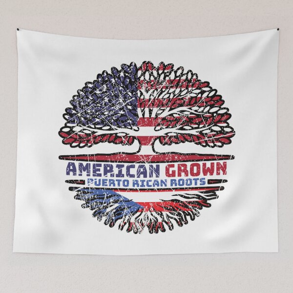 Item preview, Puerto Rico Puerto Rican US American USA United States Tree Roots Flag designed and sold by FlagX.