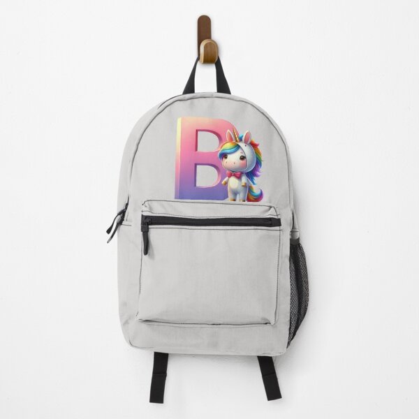 Item preview, Unicorn kawaii alphabet monogram letter B  designed and sold by portrait4you.
