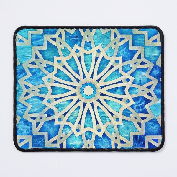 Item preview, Ocean Blue Geometric Abstract designed and sold by Pretty-Bird.