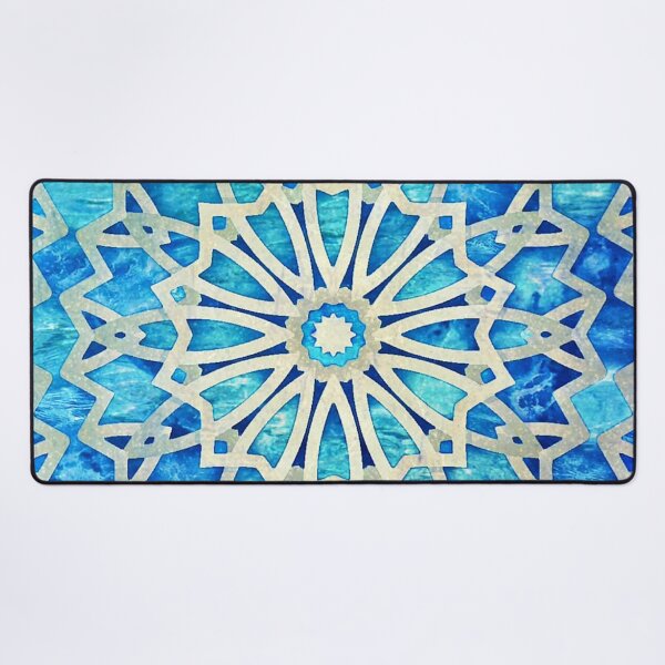 Item preview, Ocean Blue Geometric Abstract designed and sold by Pretty-Bird.