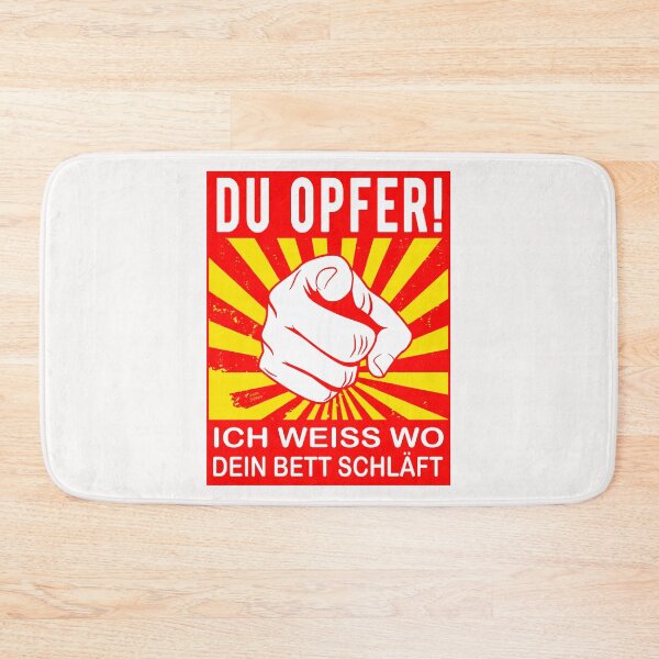Item preview, I know where your bed sleeps; German; designed and sold by StickerApe.