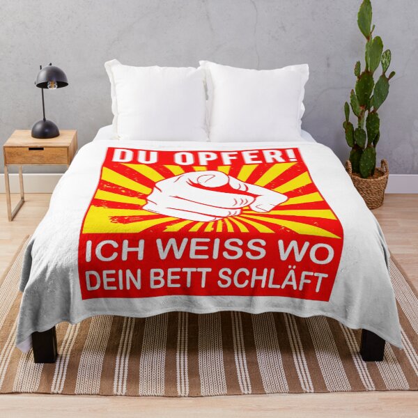 Item preview, I know where your bed sleeps; German; designed and sold by StickerApe.