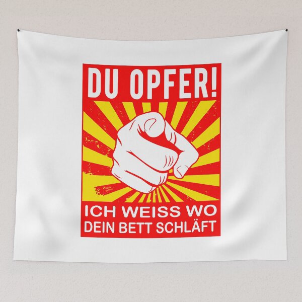 Item preview, I know where your bed sleeps; German; designed and sold by StickerApe.