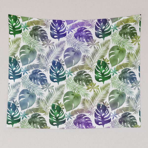 Item preview, Iridescent Tropical Leafs Pattern designed and sold by stylebytara.