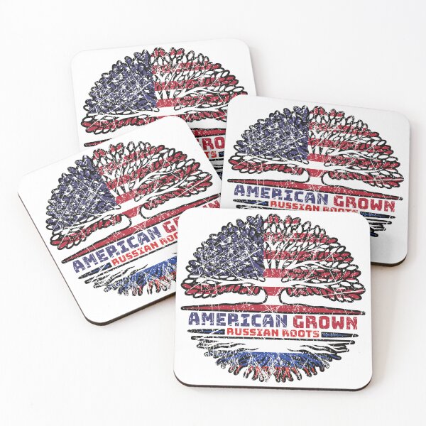 Item preview, Russia Russian US American USA United States Tree Roots Flag designed and sold by FlagX.