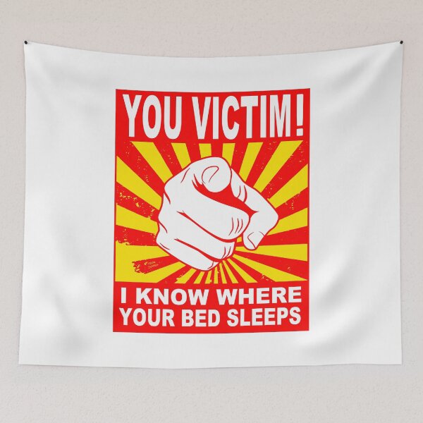 Item preview, I know where your bed sleeps; English; designed and sold by StickerApe.