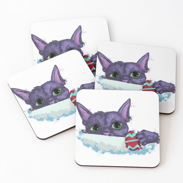 Item preview, Easter black cat designed and sold by Antiope33.