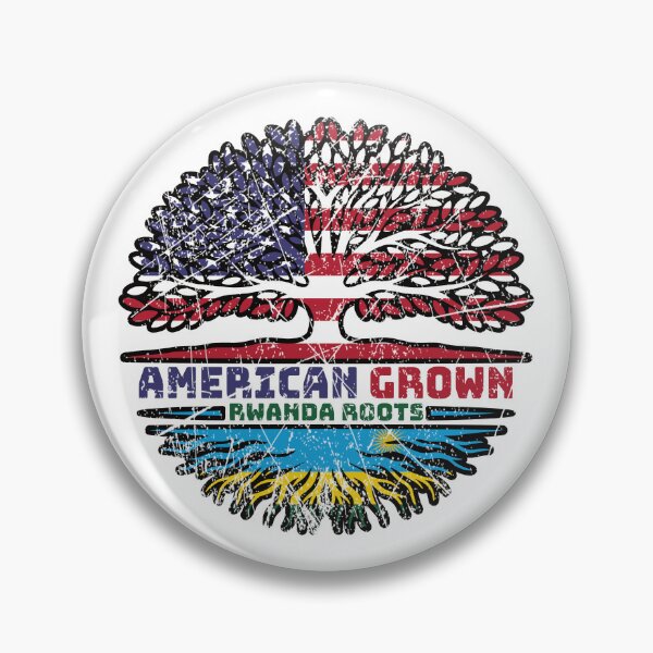 Item preview, Rwanda Rwandan American USA Tree Roots Flag designed and sold by FlagX.