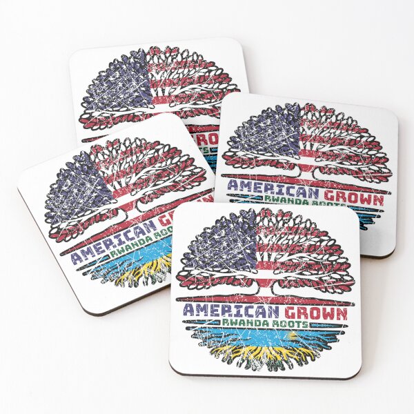Item preview, Rwanda Rwandan American USA Tree Roots Flag designed and sold by FlagX.