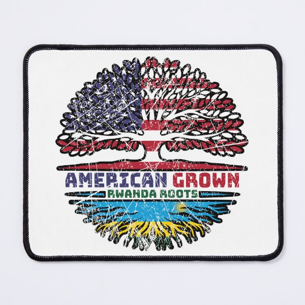 Item preview, Rwanda Rwandan American USA Tree Roots Flag designed and sold by FlagX.