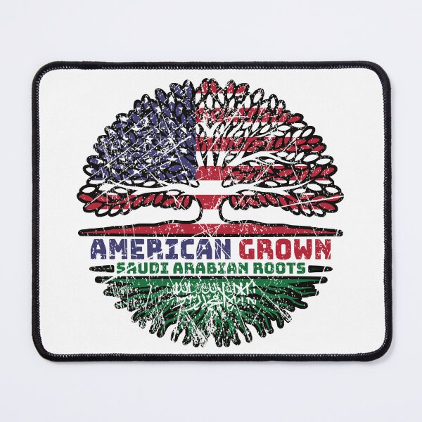 Item preview, Saudi Arabia Saudi Arabian US American USA United States Tree Roots Flag designed and sold by FlagX.