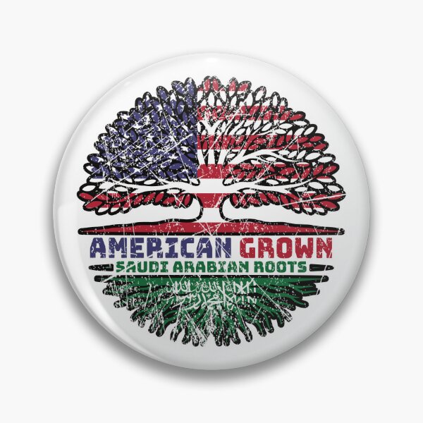 Item preview, Saudi Arabia Saudi Arabian US American USA United States Tree Roots Flag designed and sold by FlagX.