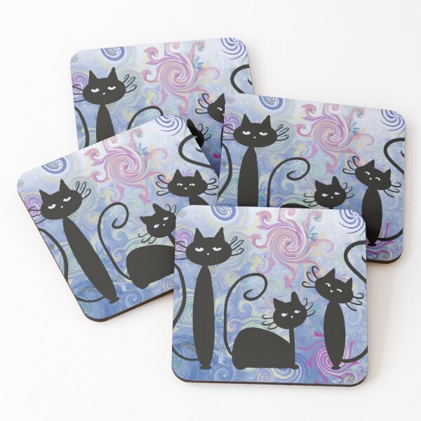 Item preview, Cosmic Cats Trio designed and sold by ArtbyMikkiC.