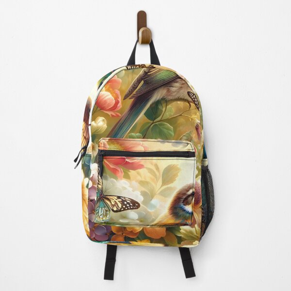 Item preview, Botanical Elegance Bird Fabric - Nature's Symphony in Bloom designed and sold by PillowTalkyZone.