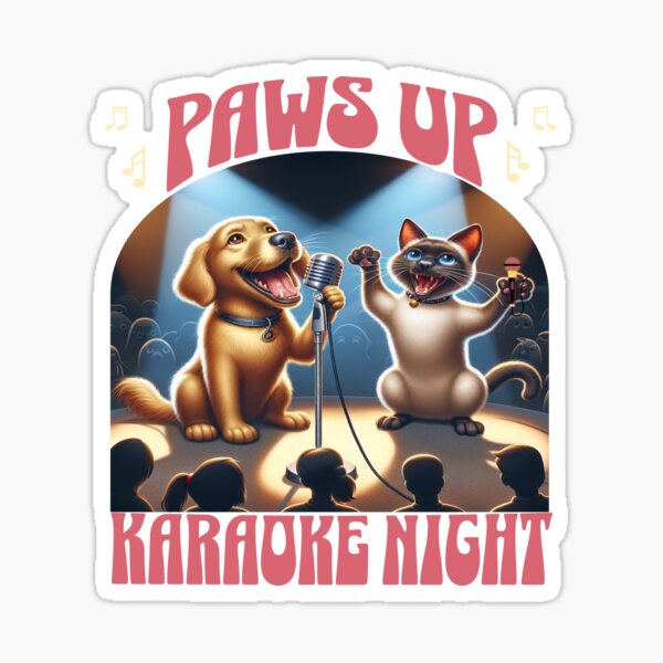 Item preview, Paws Up Its Karaoke Night  designed and sold by Diane Gotti.