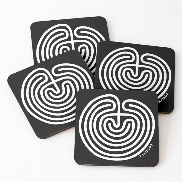 Item preview, Labyrinth from Knossos Tetradrachm Coin (Ancient Crete) designed and sold by Happy Puppy Print On Demand.