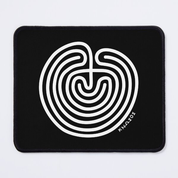 Item preview, Labyrinth from Knossos Tetradrachm Coin (Ancient Crete) designed and sold by Happy Puppy Print On Demand.