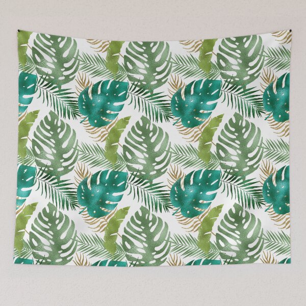Item preview, Iridescent Tropical Leafs Pattern designed and sold by stylebytara.