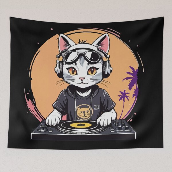 Item preview, DJ Kitty Kat designed and sold by derpfudge.
