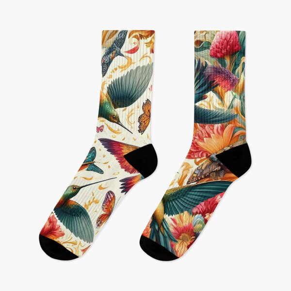 Item preview, Botanical Elegance Bird Fabric - Nature's Symphony in Bloom designed and sold by PillowTalkyZone.