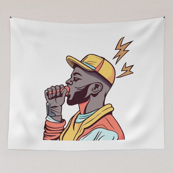 Item preview, Beatboxer in Action Graphic designed and sold by NiftyWrx.