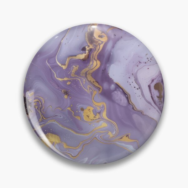 Item preview, Mauve and gold marbled effect pattern print designed and sold by PrettyPinkSkies.