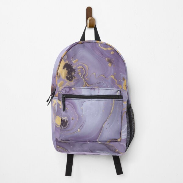 Item preview, Mauve and gold marbled effect pattern print designed and sold by PrettyPinkSkies.