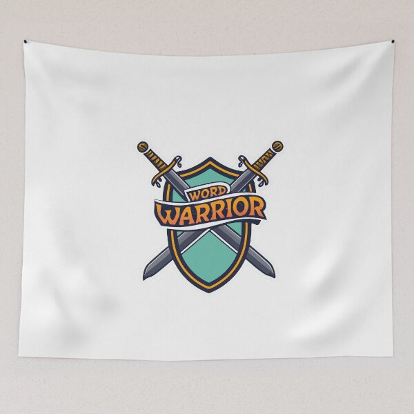 Item preview, Word Warrior Shield Emblem with Microphone Swords designed and sold by NiftyWrx.
