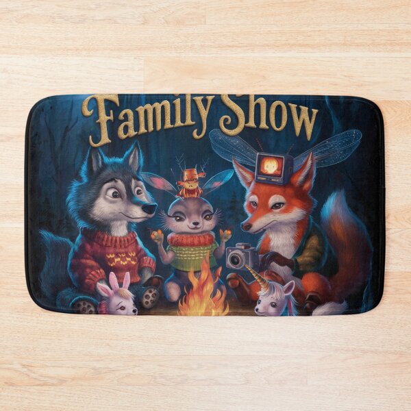 Item preview,  "THIS IS A FAMILY SHOW ". CUTE ANIMAL FAMILY OF FOX AND UNICORN  designed and sold by Obinne.