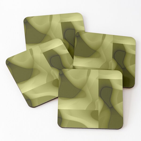 Item preview, Abstraction "green wave" designed and sold by Gluecknika.